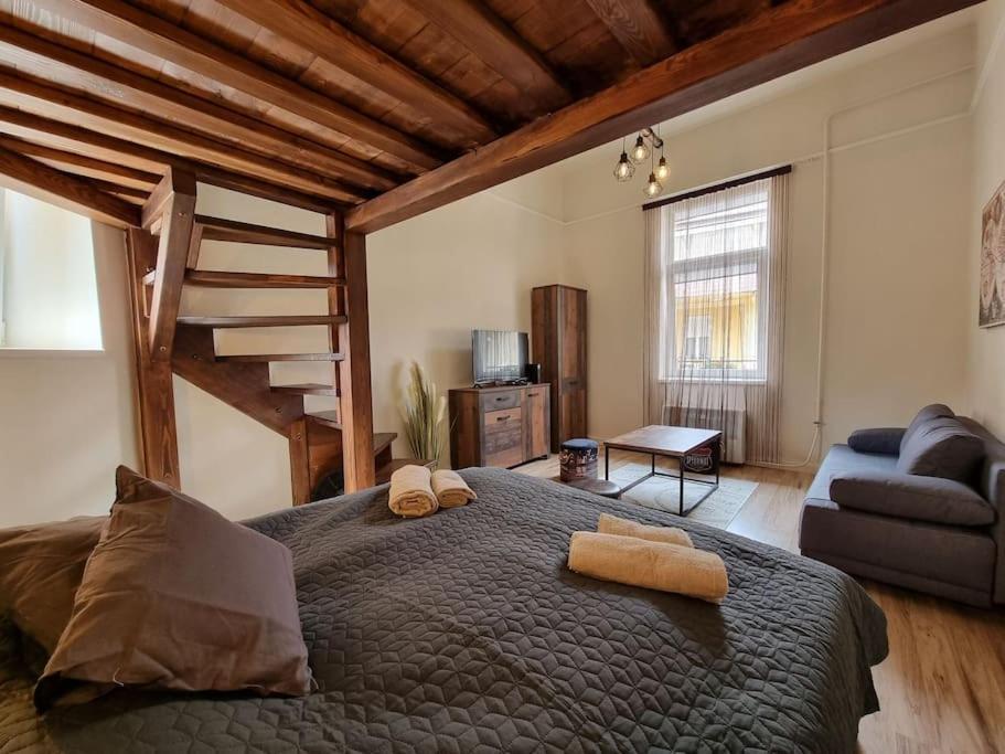 Vintage Apartman In City Center Miskolc Bagian luar foto